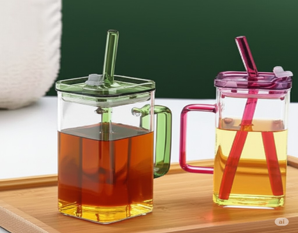 STRAW GLASS CUP