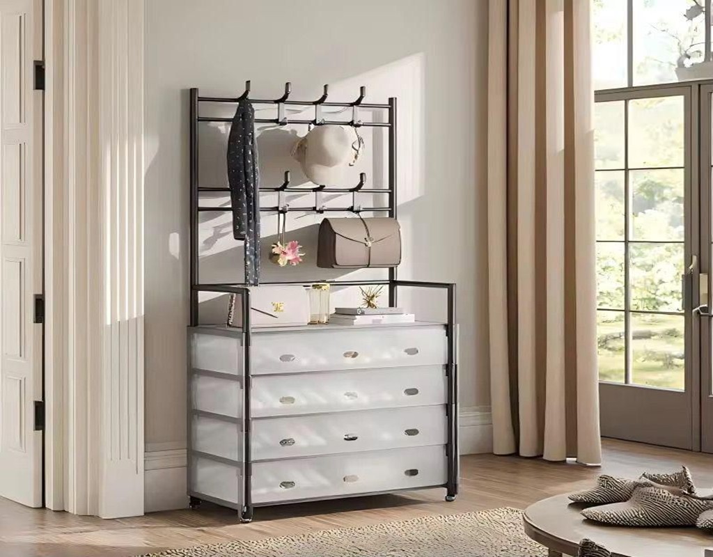 Shoe And Hat Rack With Cover