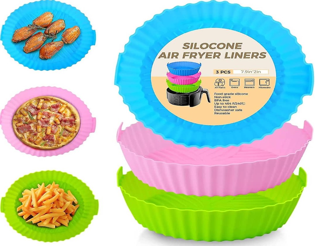 3pcs Silicone Airfryer Liner